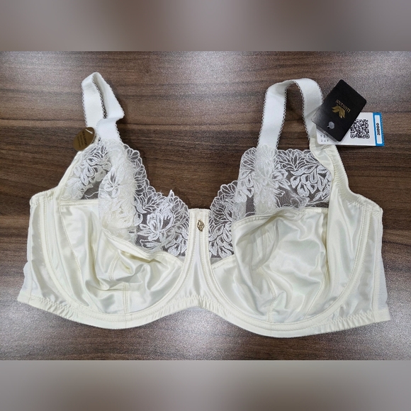 WACOAL 38 DDD #855377 SIDE NOTE UNDERWIRE BRA, IVORY - Picture 1 of 4